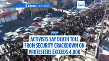 Activists say death toll from security crackdown on Iranian protesters exceeds 4,000