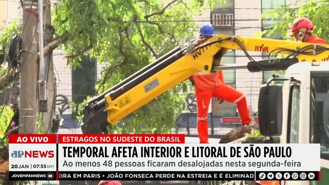 Temporal causa estragos no interior e litoral de São Paulo