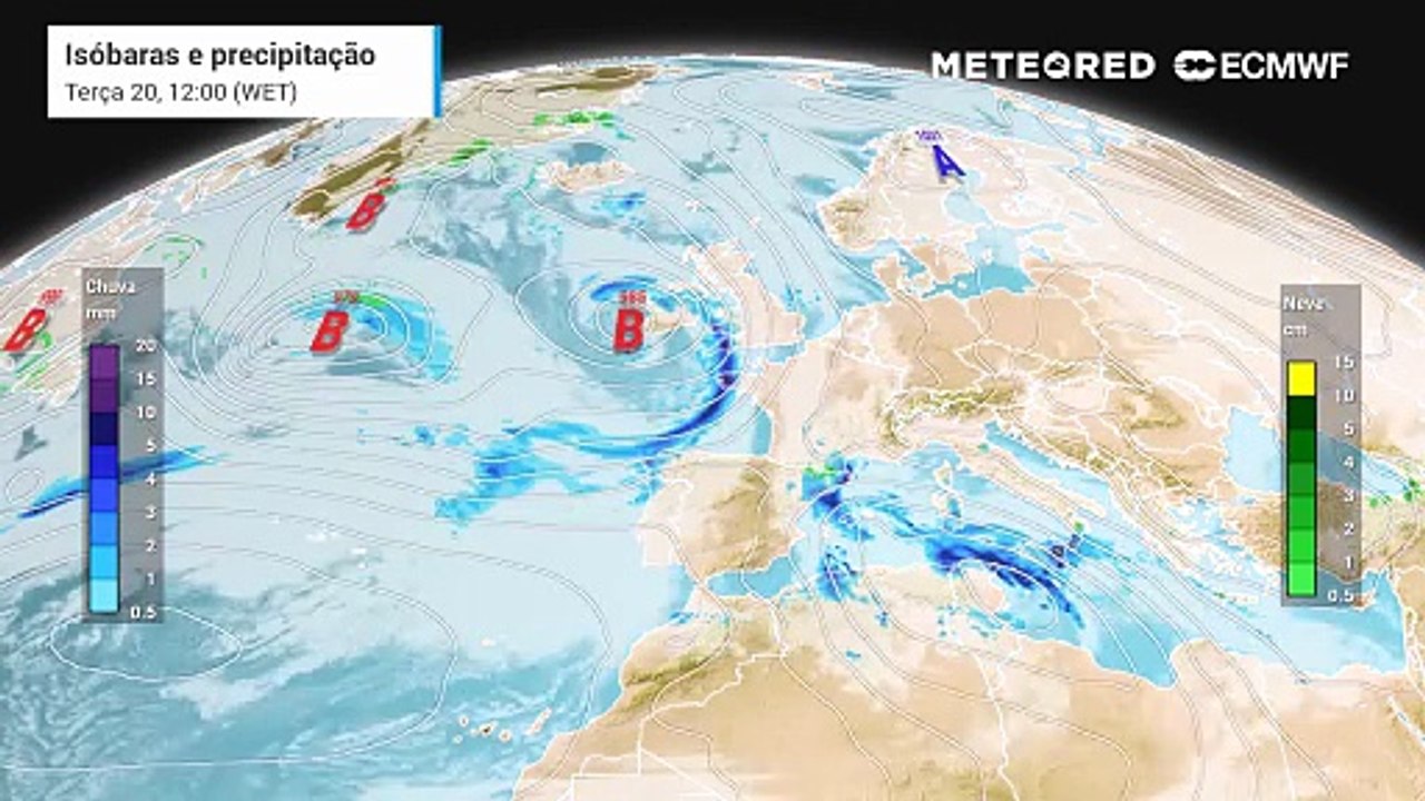 Na próxima quinta-feira chega a Portugal uma nova tempestade que deverá resultar em chuva, vento, neve e agitação marítima