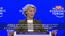 Von der Leyen a Davos: Costruire indipendenza Europa, vecchio ordine non tornerà