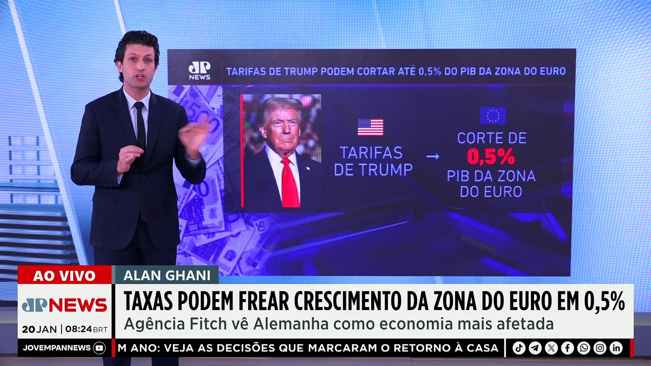 Taxas podem frear crescimento da Zona do Euro em 0,5%; Ghani analisa