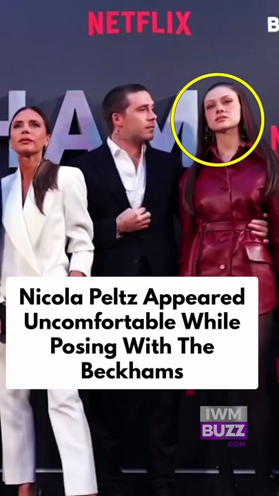 The moment when Nicola Peltz appeared unimpressed while posing with David Beckham and his wife Victoria — a video that has resurfaced amid reports of a family rift