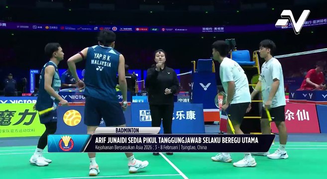 Arif sedia beraksi dengan pemain lain di Kejohanan Badminton Berpasukan Asia kerana kecederaan Yap Roy King