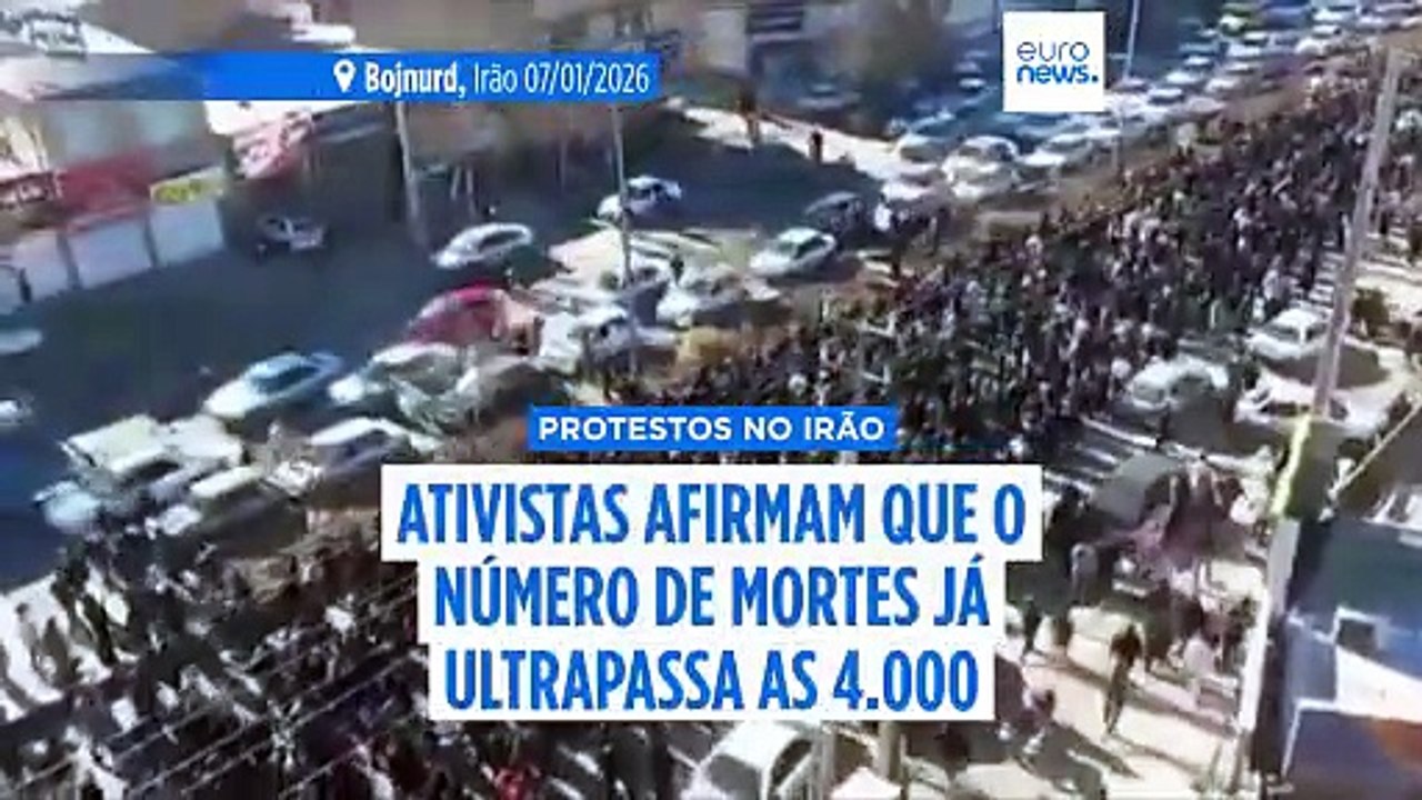 Ativistas dizem que mortes na repressão das manifestações iranianas ultrapassam as quatro mil