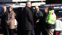 Los reyes Felipe VI y Letizia visitan la zona del accidente ferroviario