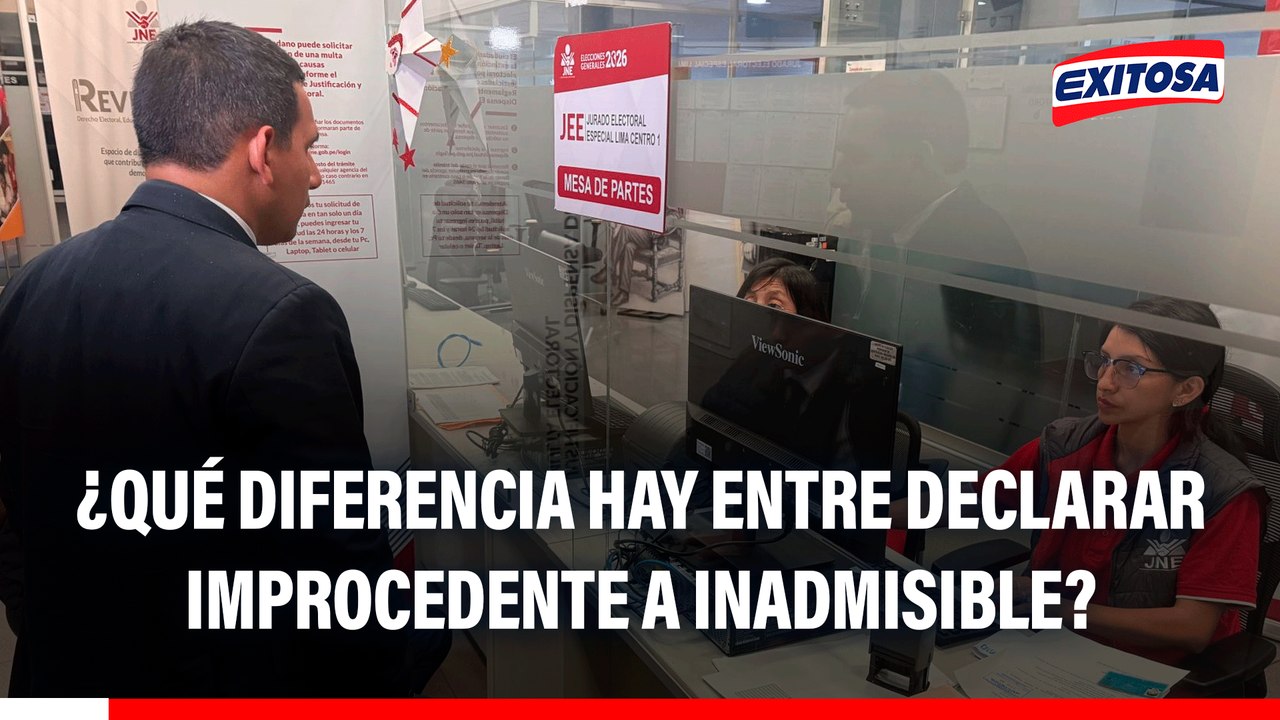 Elecciones 2026: ¿Qué diferencia hay entre declarar improcedente a inadmisible?