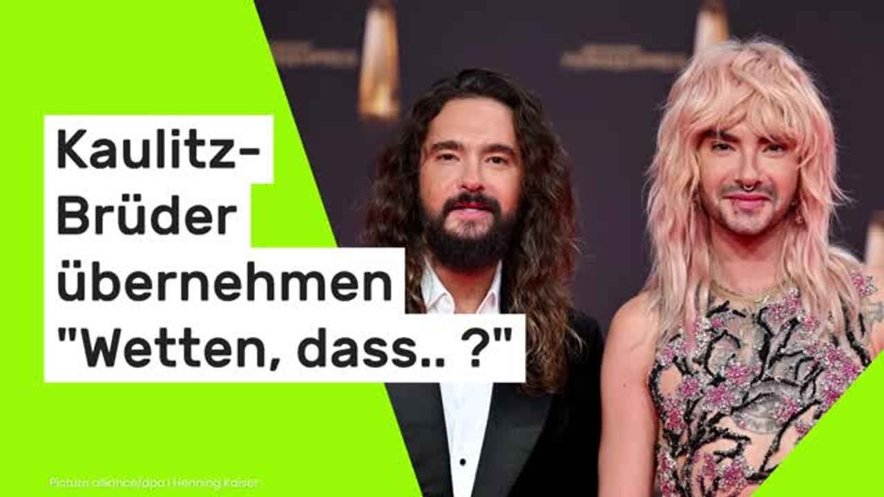 TV-Hammer im ZDF: Kaulitz-Brüder übernehmen 'Wetten, dass.. ?'