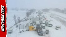 More than 100 vehicles smash into each other in massive Michigan pileup