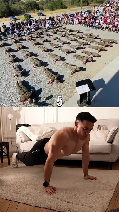 US army Military push-up challenge !!
