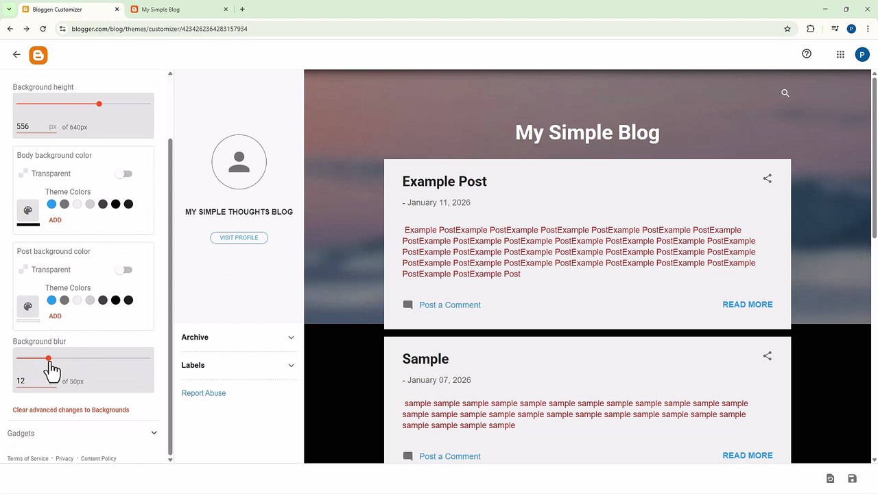 Blogger 27 Advanced Theme Design Options