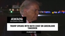 Trump speaks with NATO chief on Greenland takeover