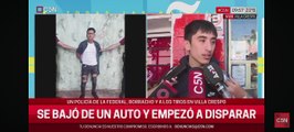 Un cabo de la Federal desató terror en Villa Crespo: disparó 14 veces hiriendo a un trabajador