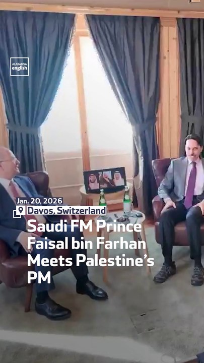 Saudi FM Prince Faisal bin Farhan Meets Palestine’s PM