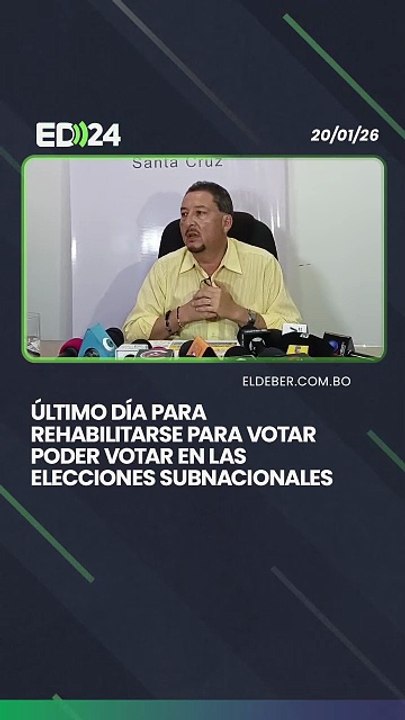 Último día para rehabilitarse para votar poder votar en las elecciones subnacionales