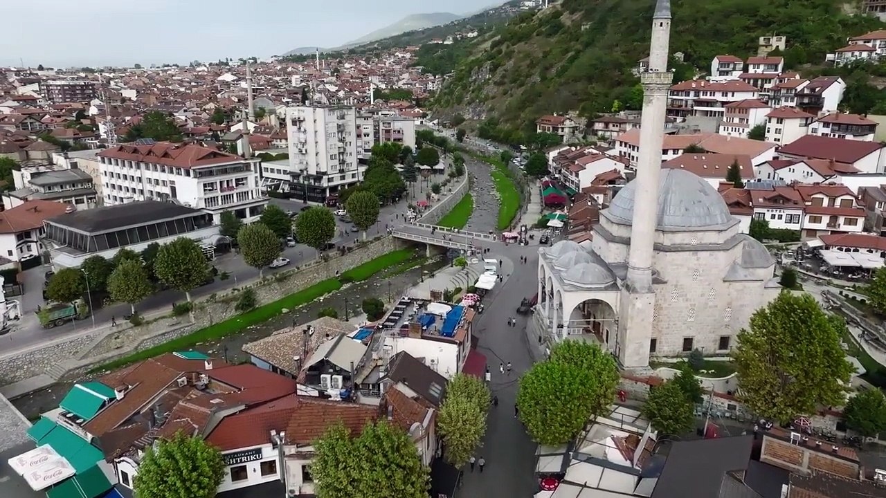 Prizren Aerial View – Historic City from Above | Drone Footage 4K