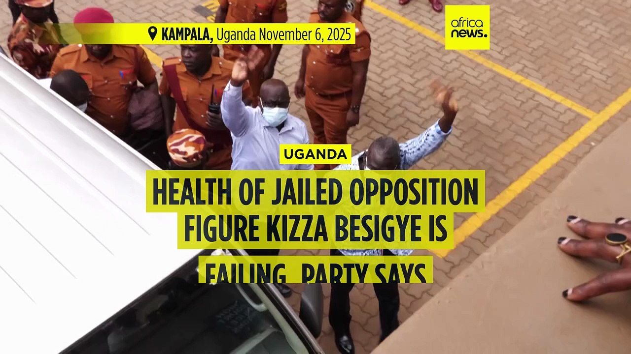 Ugandan opposition leader Kizza Besigye in critical health while jailed