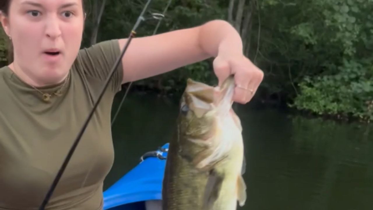 Two girls go fishing and end up catching a massive fish by chance