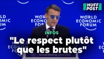 Depuis Davos, Macron répond à Trump (sans jamais le nommer)
