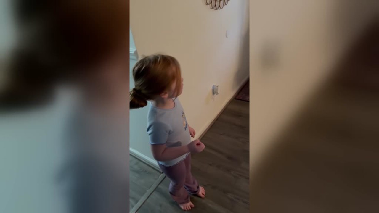 Adorable Moment Dad Surprises Kids in Present Box