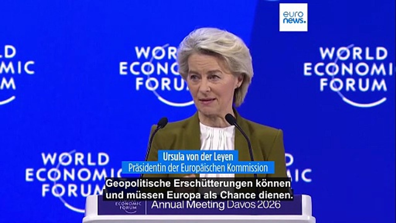 Von der Leyen in Davos: 'Neue europäische Unabhängigkeit' gegen Trumps Weltbild