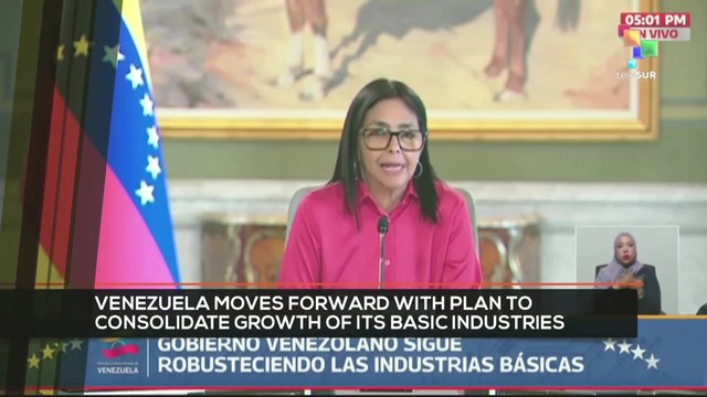 FTS 12:30 20-01: Venezuela moves forward with plan to consolidate growth of its basic industries