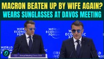 Macron Beaten By Wife Again? French President Wears Sunglasses Indoors at Davos After Eye Burst