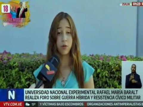 Comunidad universitaria en el edo. Zulia manifiesta su rechazo ante las agresiones de EE. UU.