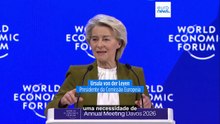 Em Davos, von der Leyen defende a "independência europeia" contra a visão do mundo de Trump