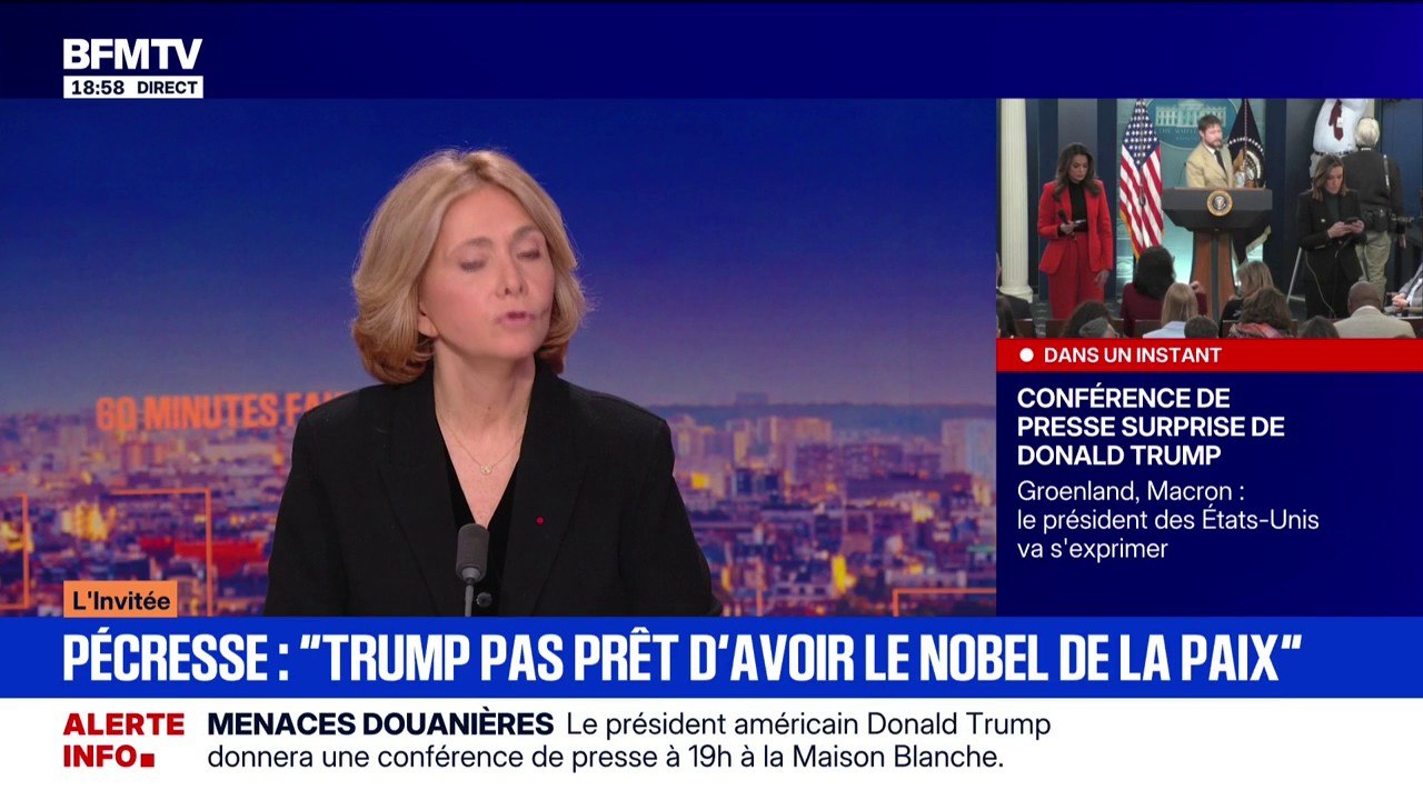 "Je suis très critique sur la responsabilité d'Emmanuel Macron sur la situation nationale, (...) mais sur le plan international il n'y a rien à dire", confie Valérie Pécresse