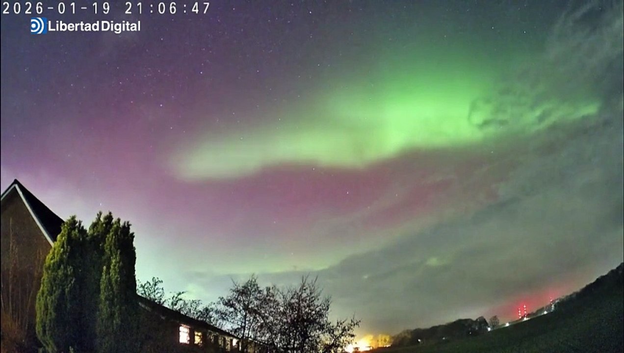 Asombrosas auroras boreales en Inglaterra y Groenlandia