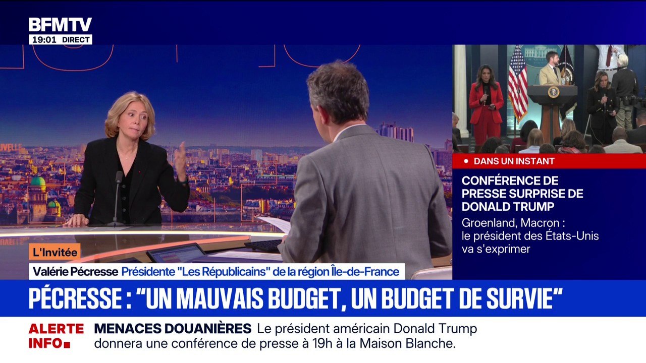 Budget: pour Valérie Pécresse, présidente (LR) de la région Île-de-France, "il faut arrêter de dire que le 49.3 est un déni de démocratie, c'est un outil de la Constitution"