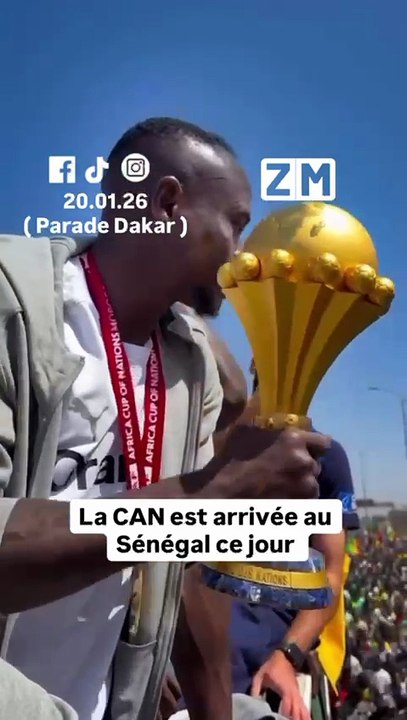 Arrivee de la coupe au Sénégal