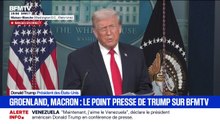 En conférence de presse depuis la Maison Blanche, Donald Trump déclare que "l'ICE sont des patriotes"