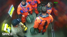 NASA's Artemis 2 Astronauts Tackle Emergency Spacecraft Escape Drill At Night