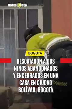 Rescataron a dos niños abandonados y encerrados en una casa en Ciudad Bolívar, Bogotá