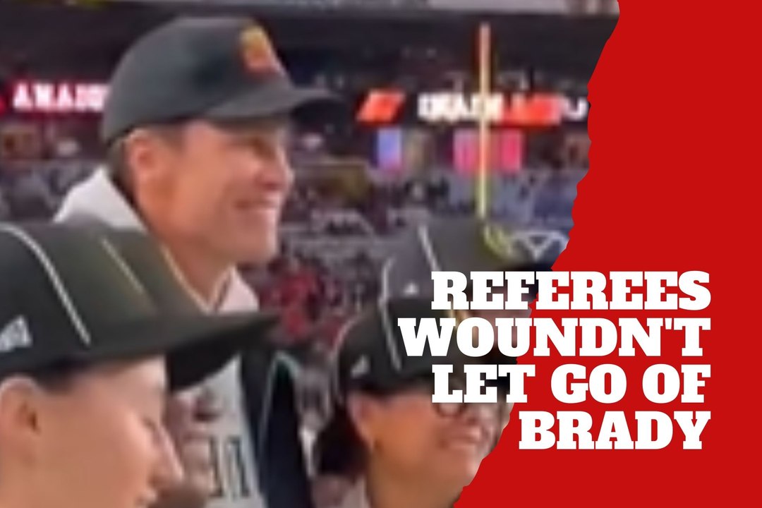 Tom Brady was embraced by the Championship referees, celebrated as a legend
