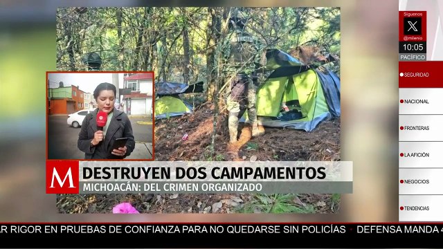 Autoridades hallan drogas y vehículos en campamentos criminales en Michoacán