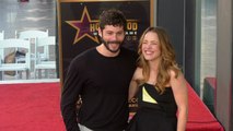 Dylan O'Brien and Rachel McAdams pose together at the ceremony where Rachel received her star on the Hollywood Walk of Fame