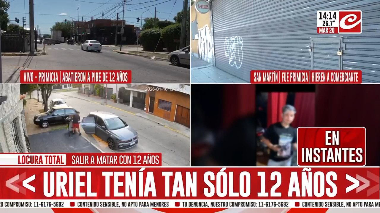 Nene de 12 años abatido