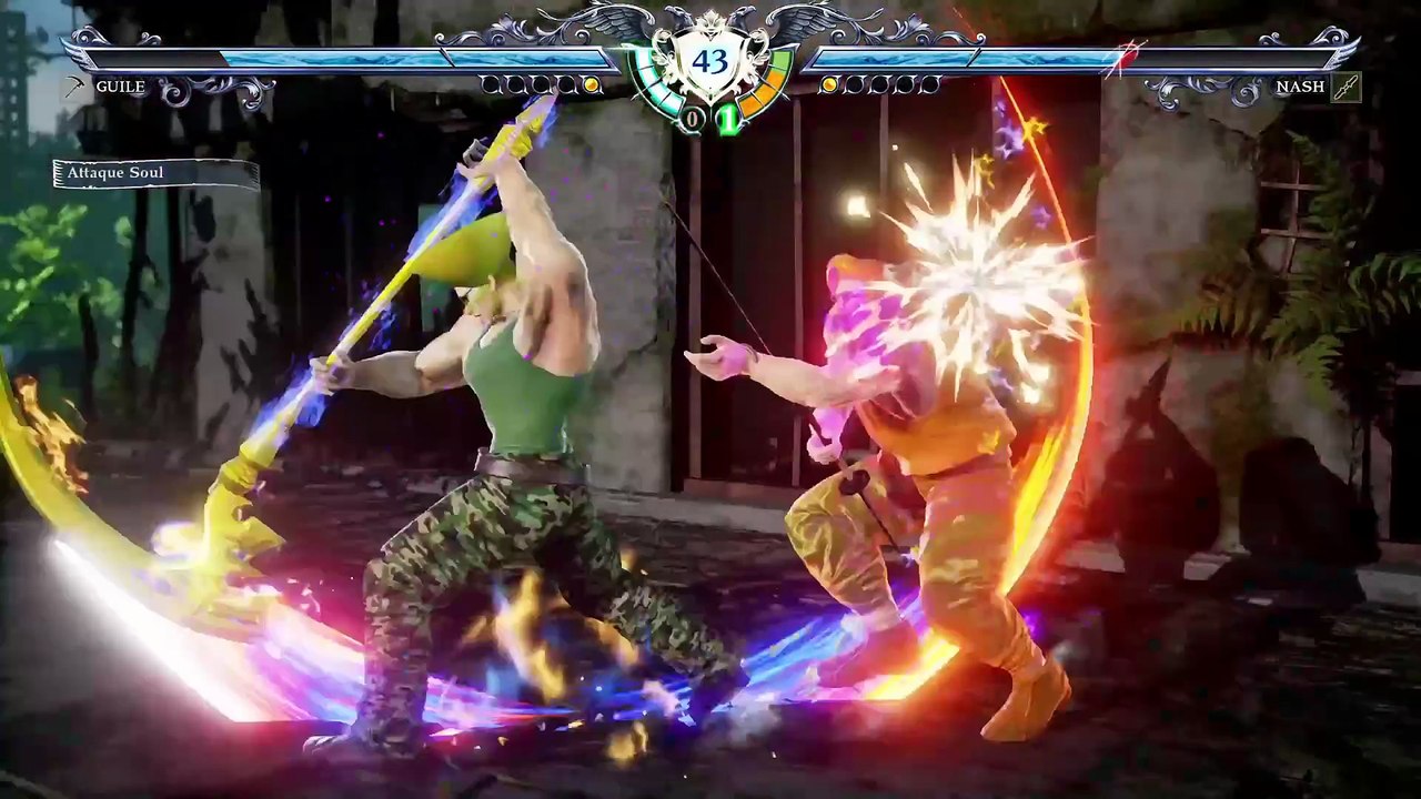 CHARLIE NASH VS GUILE  STREET FIGHTER CALIBUR...