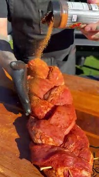 Smoked Braided Pork Loin #pork #porkloin #bbq #butcher