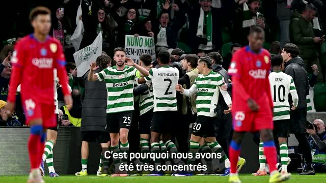 Sporting Portugal - Borges est fier de la performance de son équipe