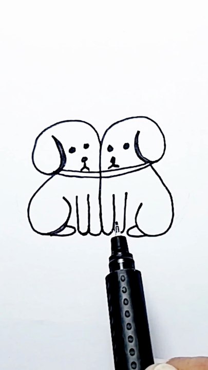 How to draw a puppys