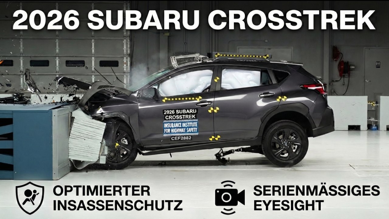 Neue Airbags, starke Technik: 2026 Subaru Crosstrek im IIHS-Crashtest