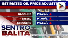 Taas-presyo sa mga produktong petrolyo, nakaambang ipatupad sa susunod na linggo ayon sa DOE-OIMB