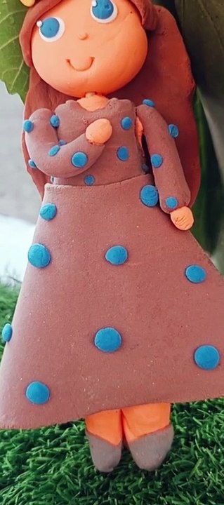Cute clay art | Air dry clay | Super Clay | Clay Doll |