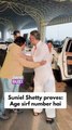Suniel Shetty makes a stylish appearance at Mumbai airport