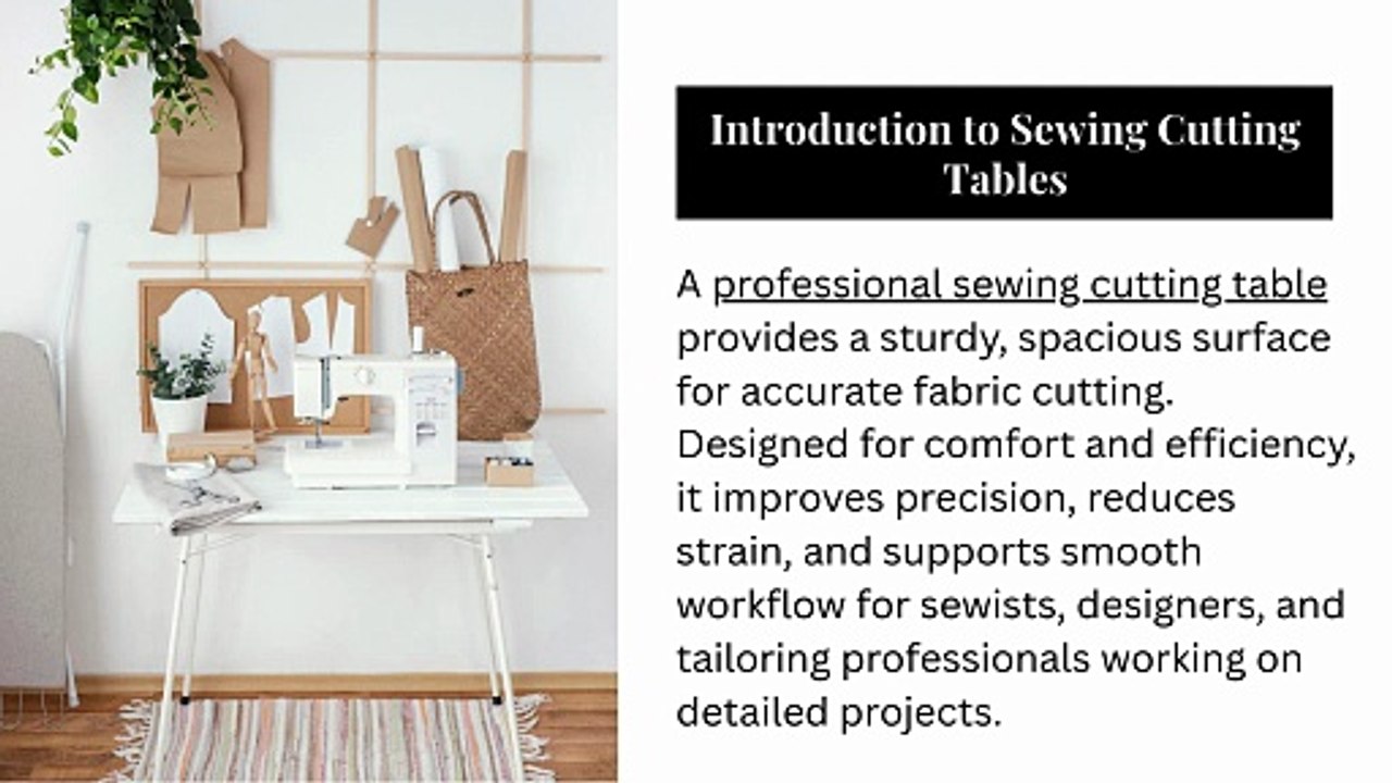 Maximizing E ciency The Essential Guide to Professional Sewing Cutting Tables