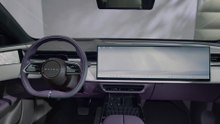 2026 Mazda CX-6e Interior Design in Nightfall Violet in Studio