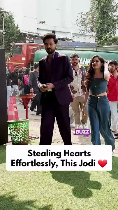 Elvish Yadav and Jannat Zubair spotted on the sets of Laughter Chefs 3